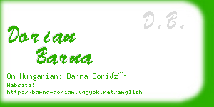 dorian barna business card